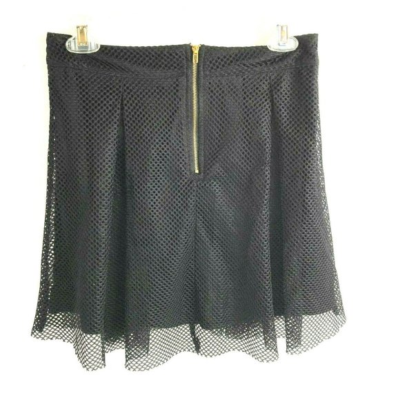 Charlotte Russe Lined Mesh Net Mini Skirt Medium - Picture 3 of 6